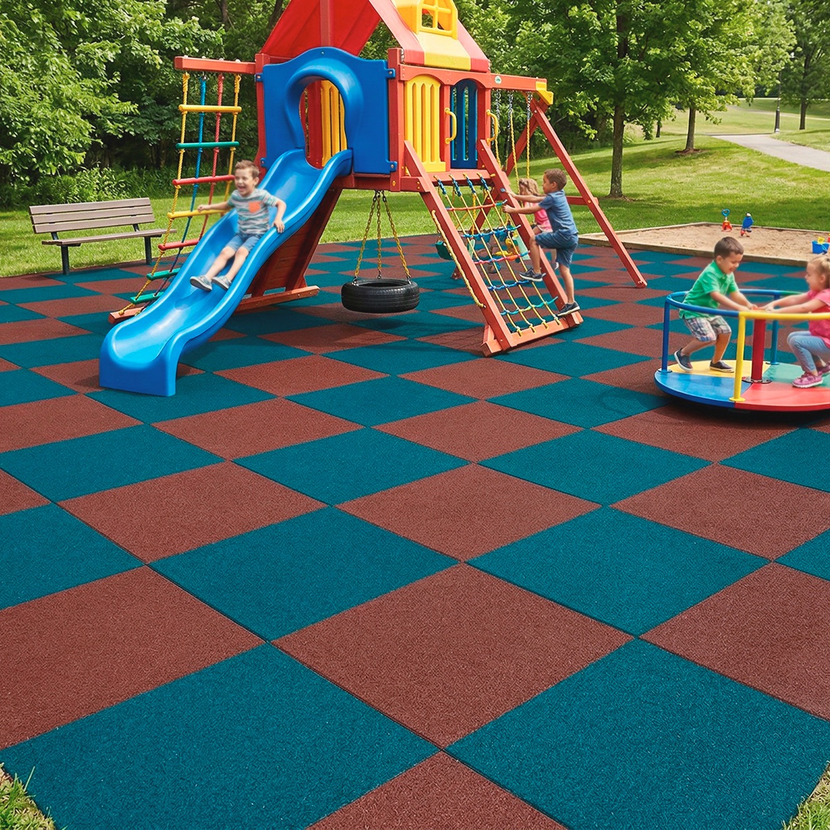 Piso para Área de Juegos Infantiles